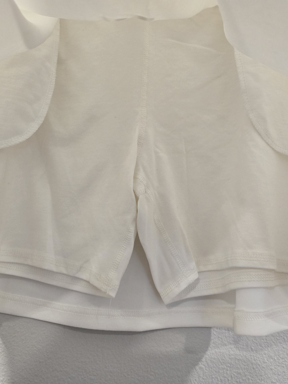 Rae Mode Cream Drawstring Elastic-Waist Skort 1X - Picture 4 of 7